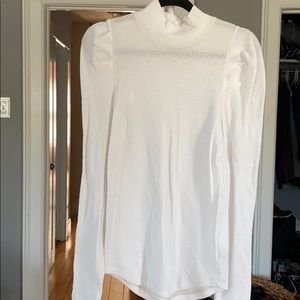 FP Puff Sleeve Thermal Turtleneck Sweater